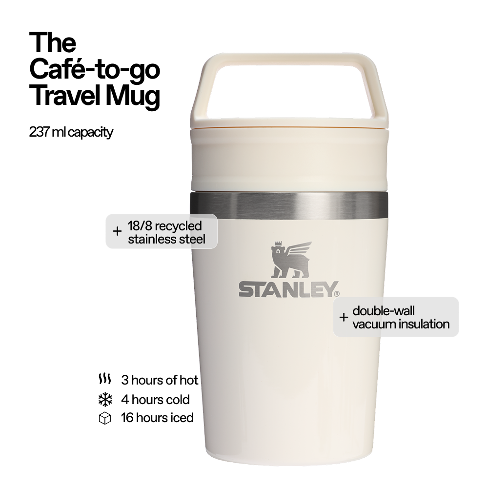 The Café-to-go Travel Mug | 237 ML | CREAM GLOSS