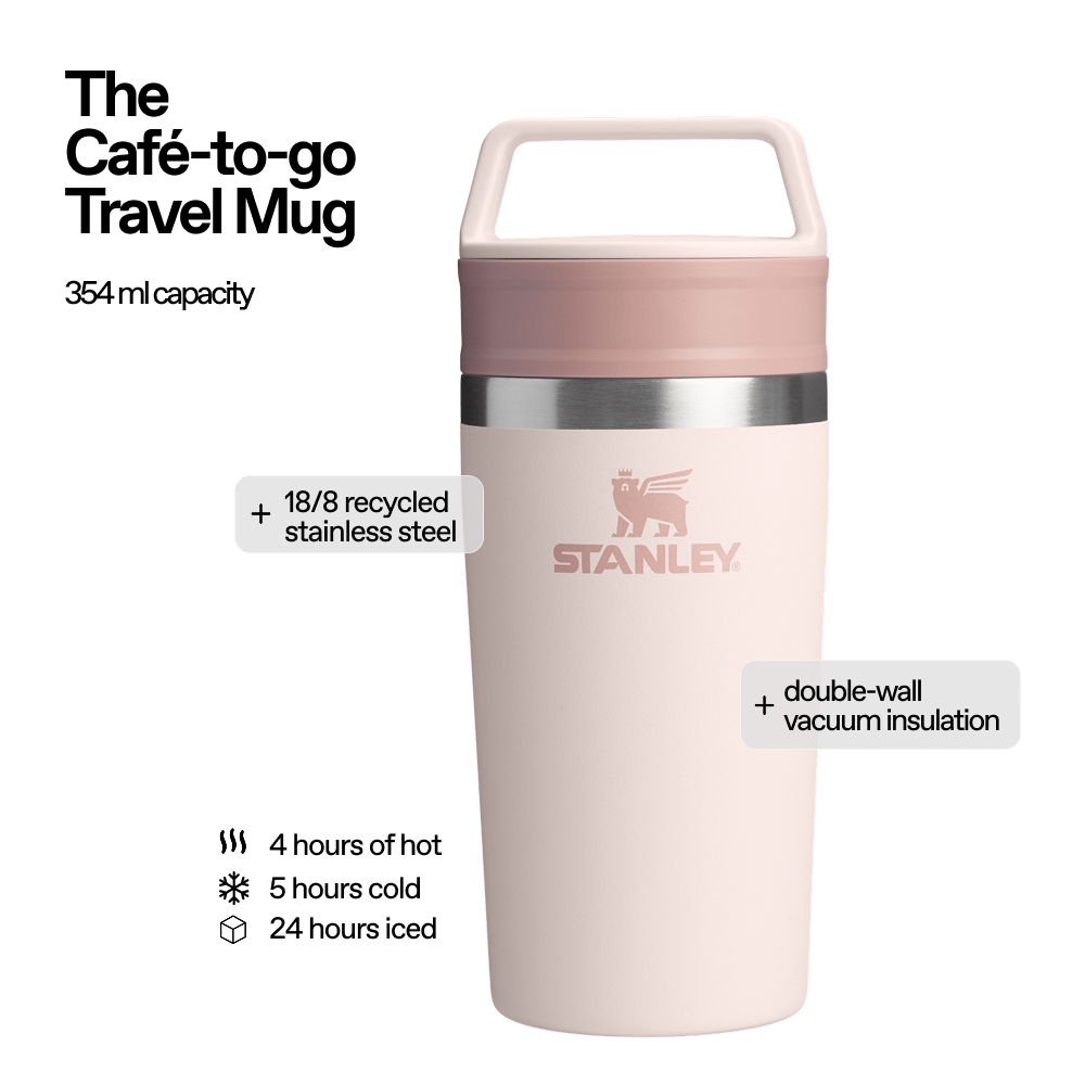 The Café-to-go Travel Mug | 354 ML | ROSE QUARTZ