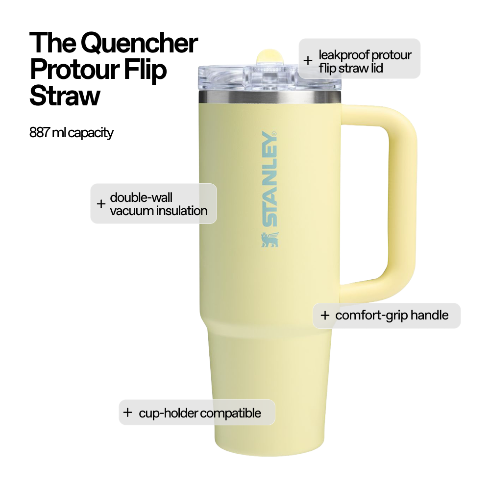 The Quencher Protour Flip Straw | 887 ML | POMELO