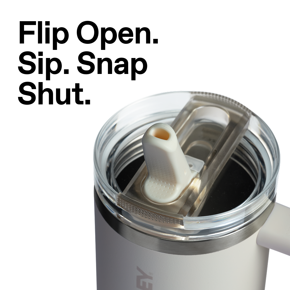 The Quencher Protour Flip Straw | 887 ML | CREAM