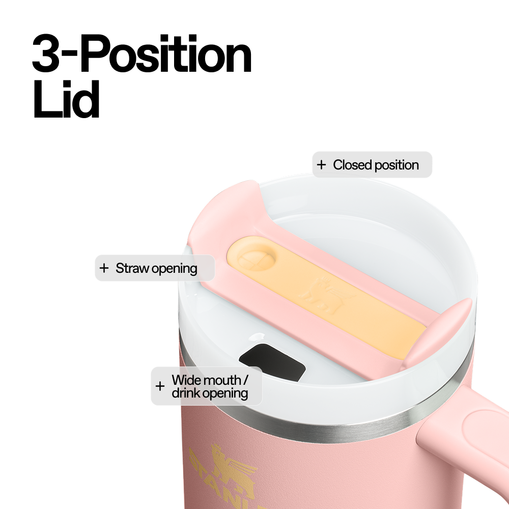 The Quencher H2.O FlowState™ Tumbler | 887 ML | PEACH ROSE