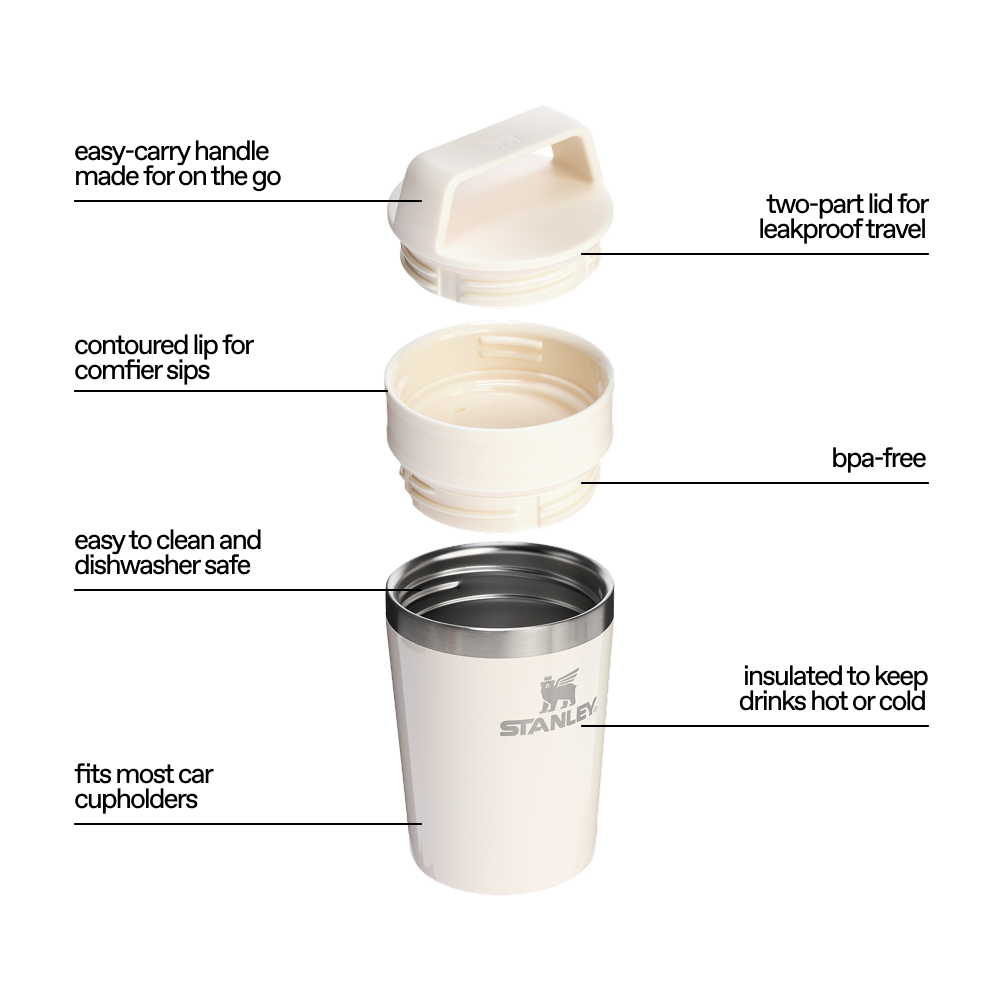 The Café-to-go Travel Mug | 237 ML | CREAM GLOSS