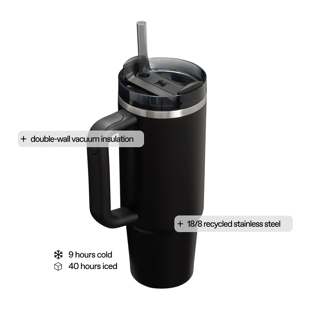 The Quencher H2.O FlowState™ Tumbler | 887 ML | BLACK 2.0