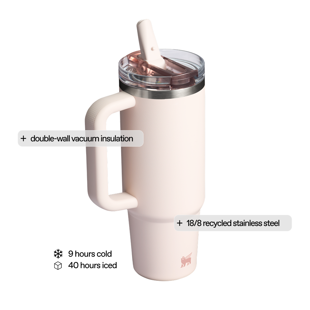 The Quencher Protour Flip Straw | 887 ML | ROSE QUARTZ