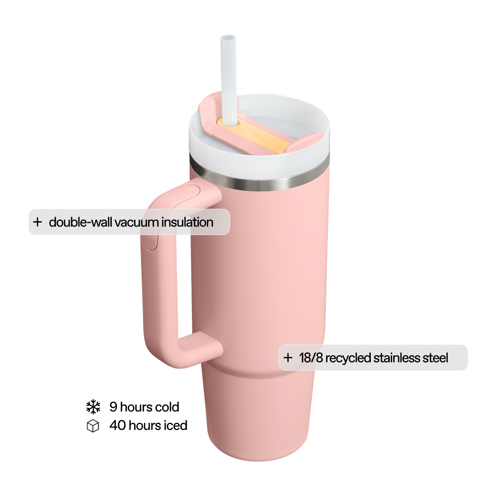 The Quencher H2.O FlowState™ Tumbler | 887 ML | PEACH ROSE