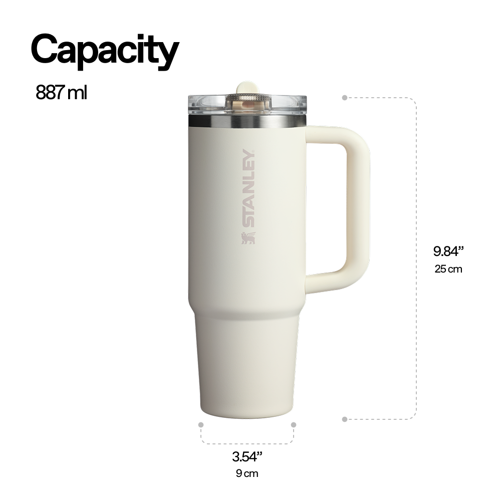 The Quencher Protour Flip Straw | 887 ML | CREAM