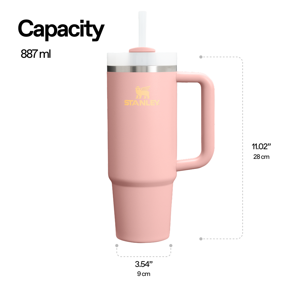 The Quencher H2.O FlowState™ Tumbler | 887 ML | PEACH ROSE